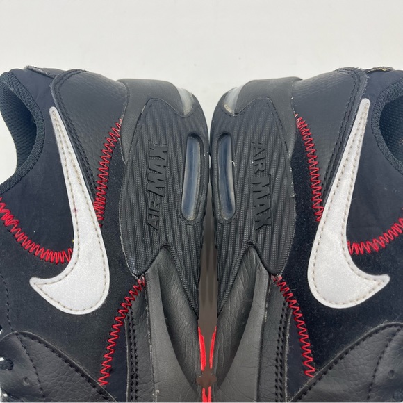 Nike Air Max Excee (GS) Shoes Black Red Silver CD6894-016 Youth Size 4 - Picture 12 of 13